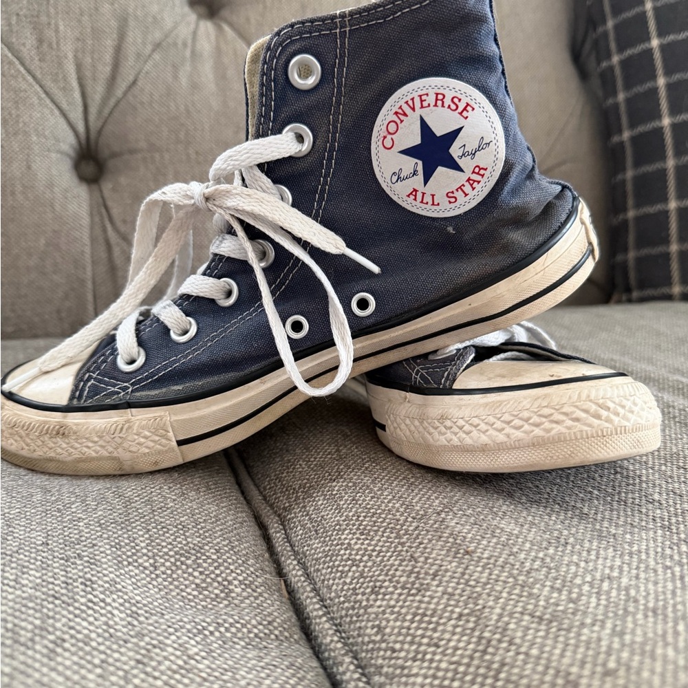 Converse Blue and White High-Tops